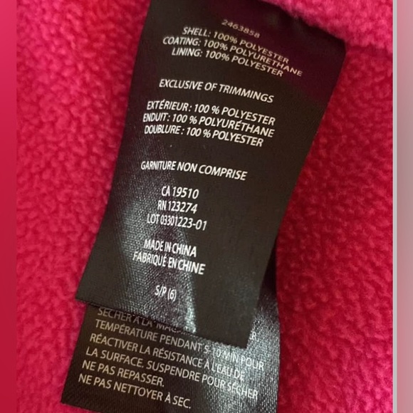 💕 Hot Pink Hooded Jacket Size 6 - Picture 8 of 8